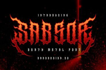 25+ Best Heavy & Death Metal Fonts That Rock